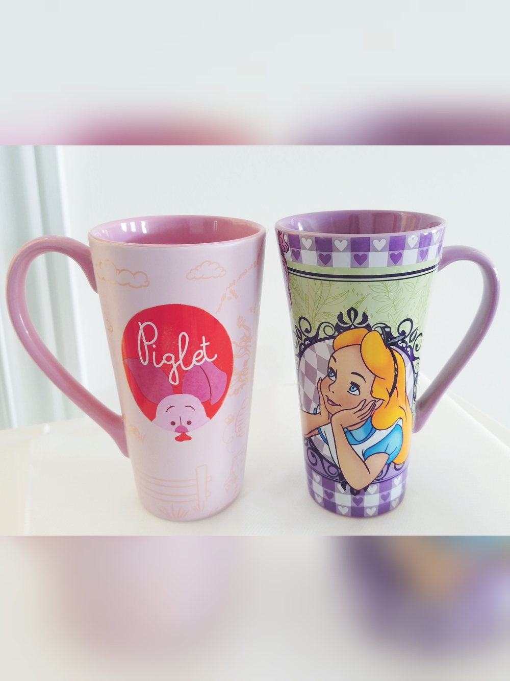 Disney Ceramic Mugs - Piglet & Alice